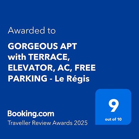 Gorgeous Apt With Terrace, Elevator, Ac, Free Parking - Le Regis 滨海卡涅 外观 照片