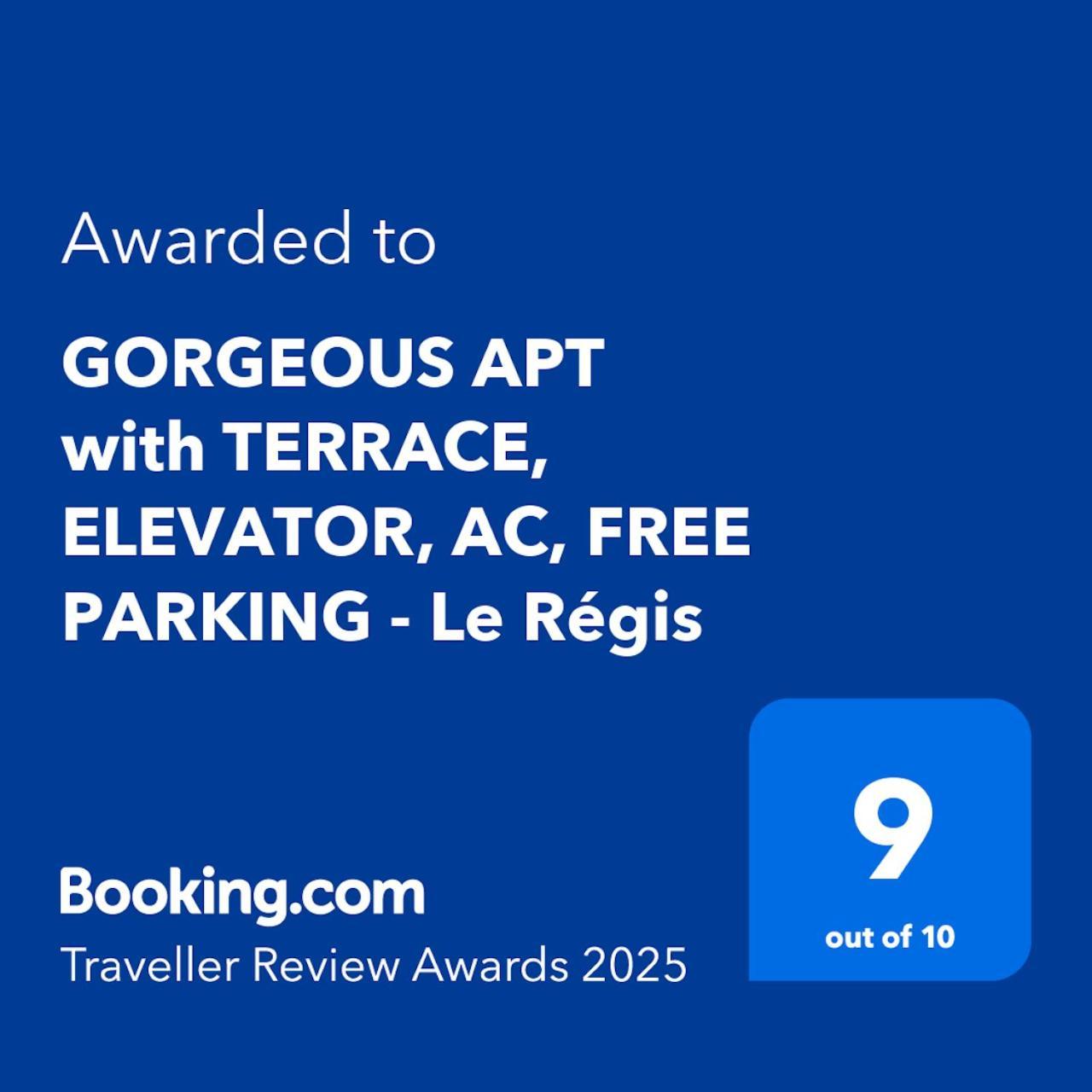 Gorgeous Apt With Terrace, Elevator, Ac, Free Parking - Le Regis 滨海卡涅 外观 照片