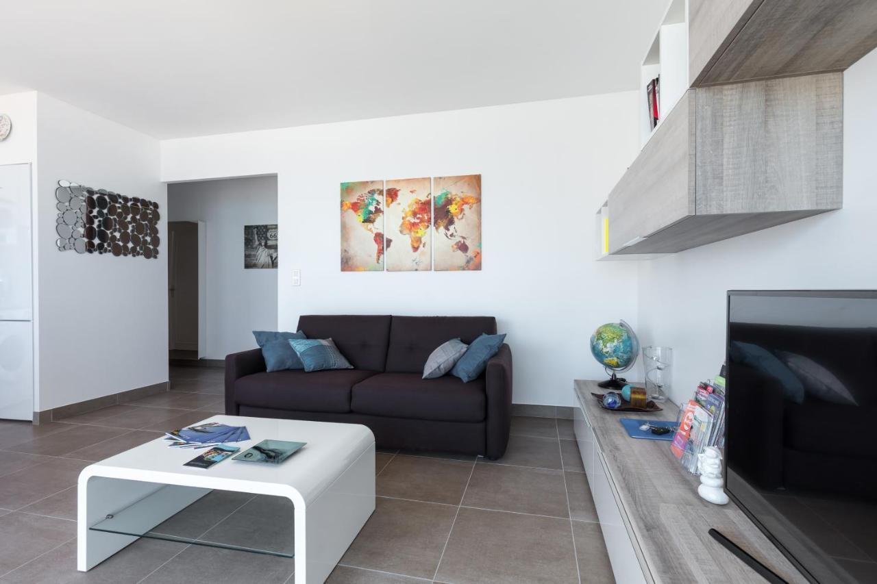 Gorgeous Apt With Terrace, Elevator, Ac, Free Parking - Le Regis 滨海卡涅 外观 照片