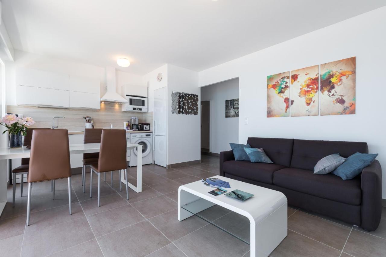 Gorgeous Apt With Terrace, Elevator, Ac, Free Parking - Le Regis 滨海卡涅 外观 照片